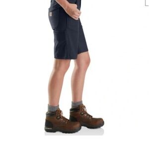 Carhartt Women's Black Flex Loose Fit Canvas Work Bermuda Shorts *NEW* size 8